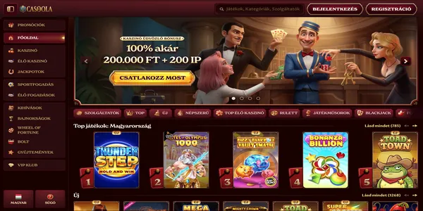 Casoola Casino uvodna stranka na mobile