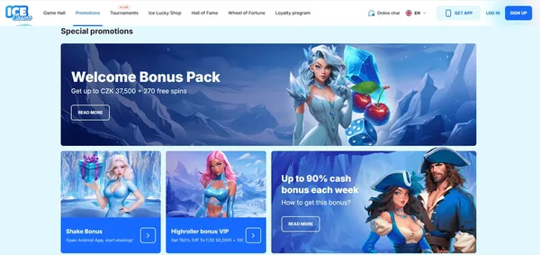 IceCasino uvitaci bonus na mobile