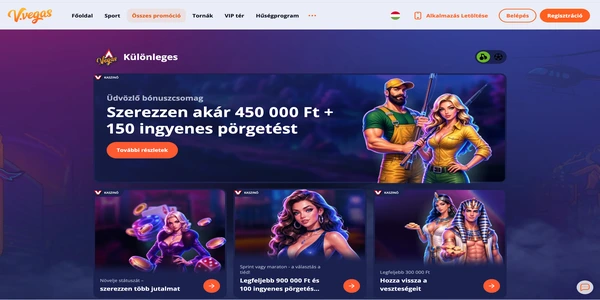 V.Vegas Casino uvitaci bonus na mobile